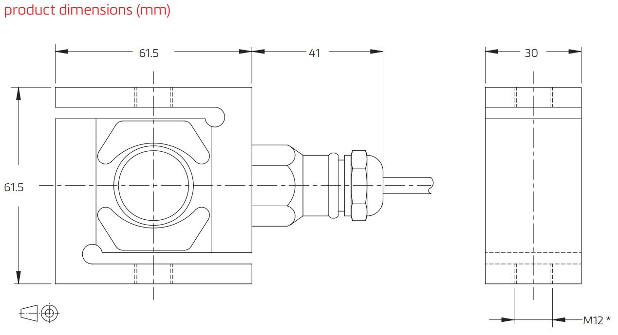 Loadcell dạng kéo UB6 Flintec 1