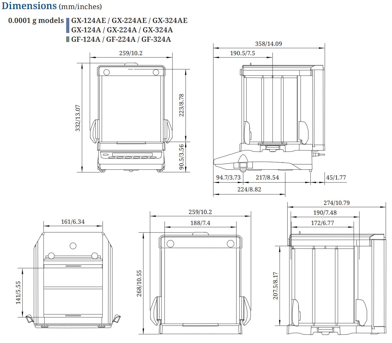Cân phân tích GX-A(E/WP) AND 1