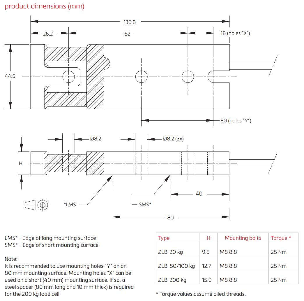 Loadcell Dạng Thanh Planar ZLB Flintec 3