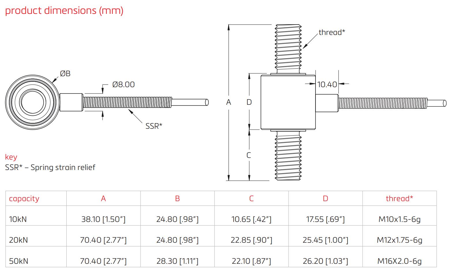 Loadcell In-Line Y2 Flintec 3