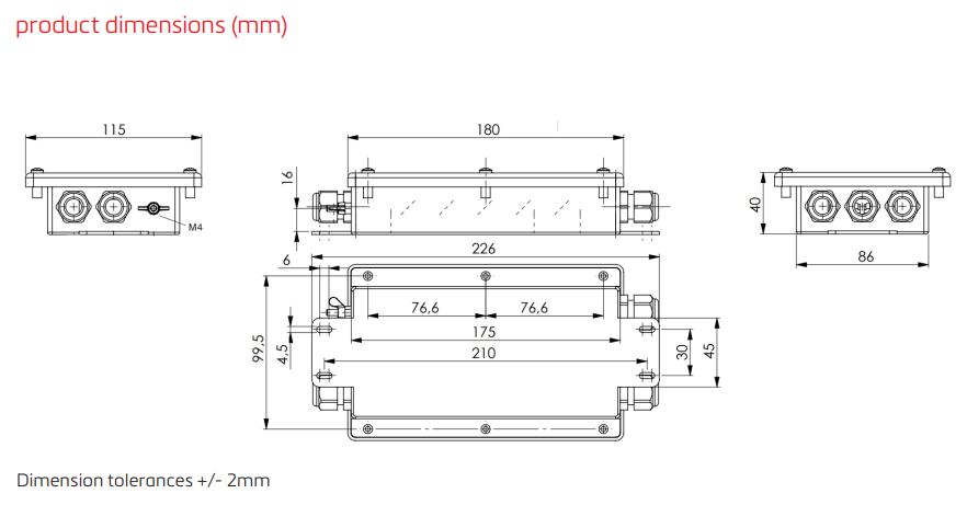 Hộp nối tín hiệu KEK-4 Flintec 1