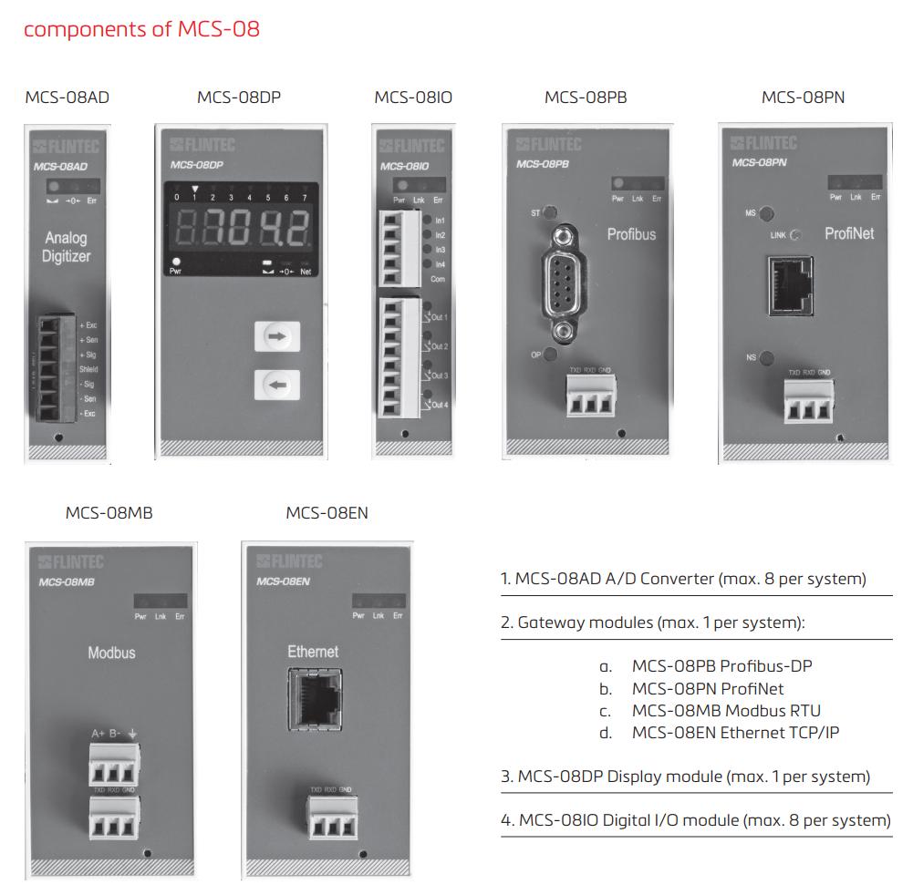 Hệ thống cân nhiều đầu MCS-08 Flintec 1