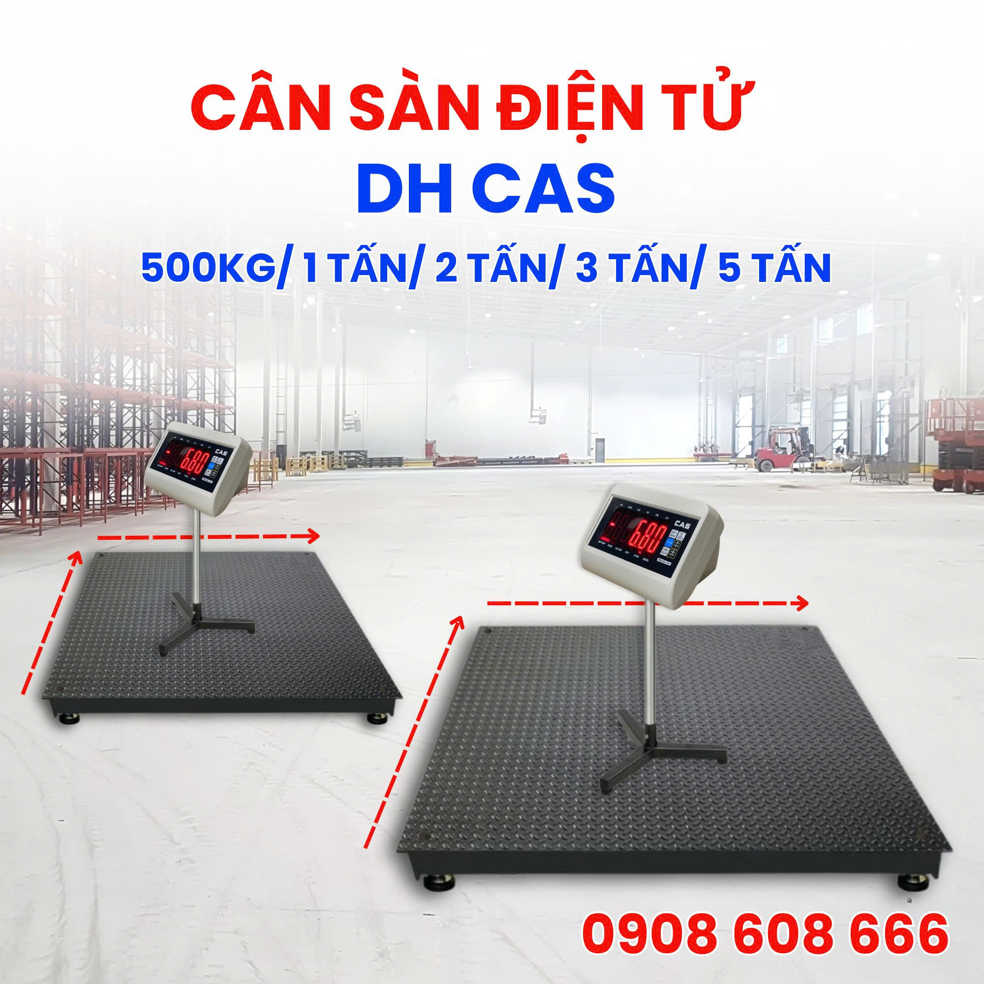 Cân Sàn Điện Tử DH CAS