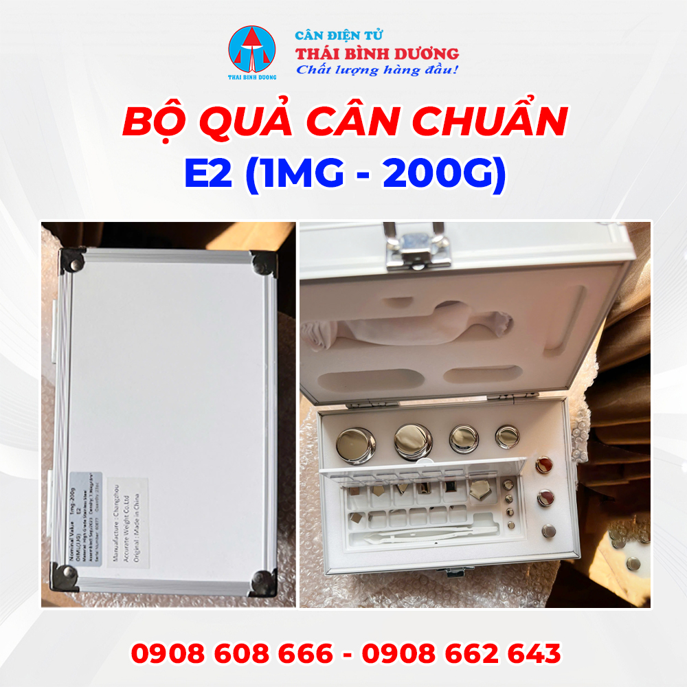Bộ Quả Cân Chuẩn E2 (1mg - 200g)
