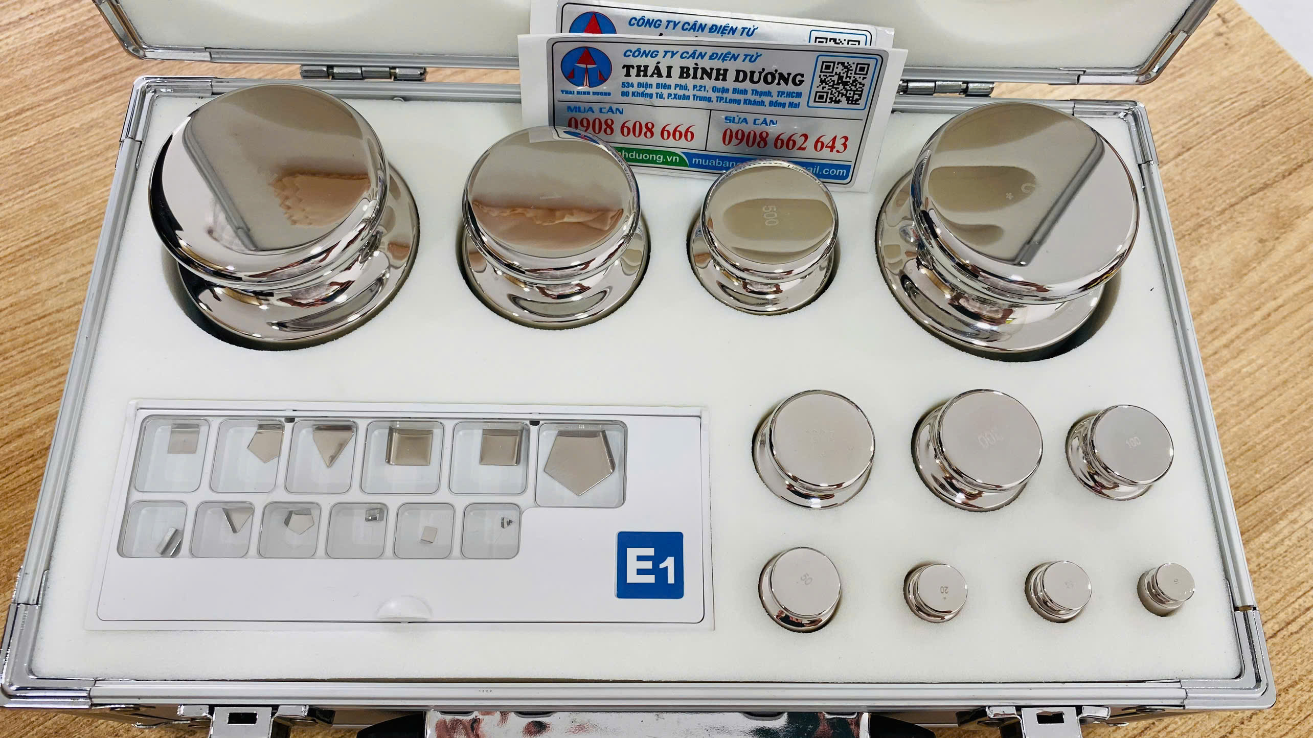 Bộ quả cân chuẩn E1 full