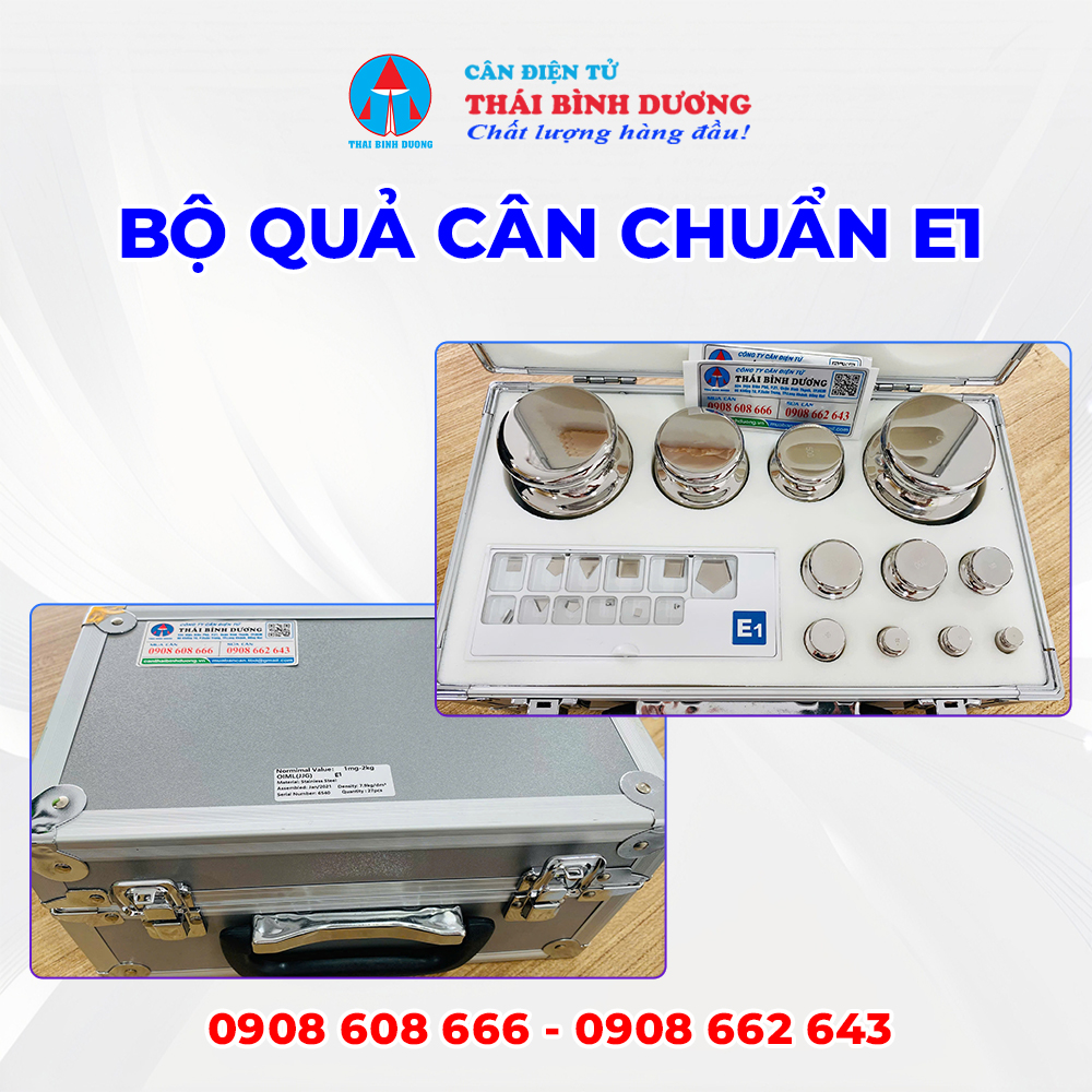 Bộ Quả Cân Chuẩn E1 (1mg - 2kg)