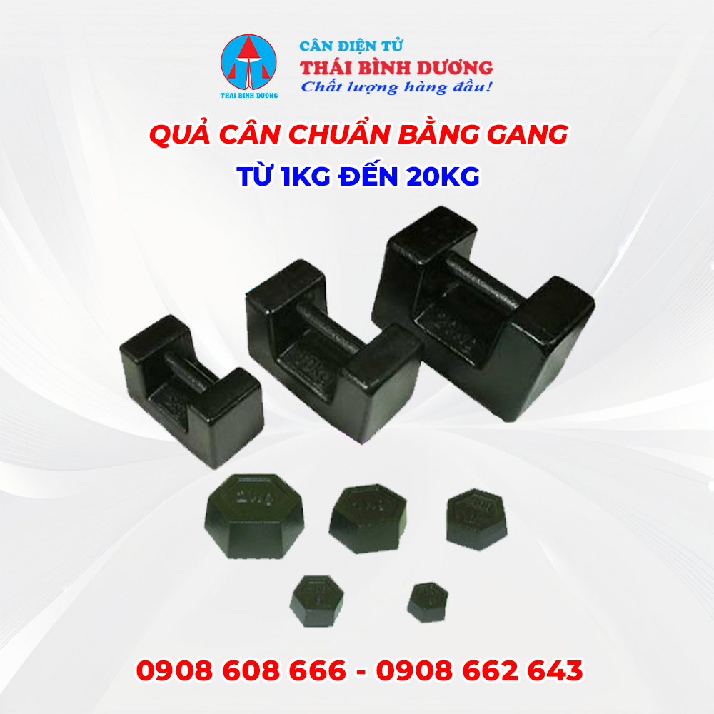 Quả Cân Chuẩn Bằng Gang (1kg - 20kg)