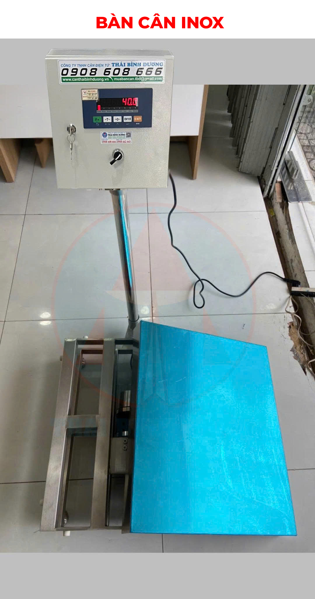 BÀN CÂN INOX