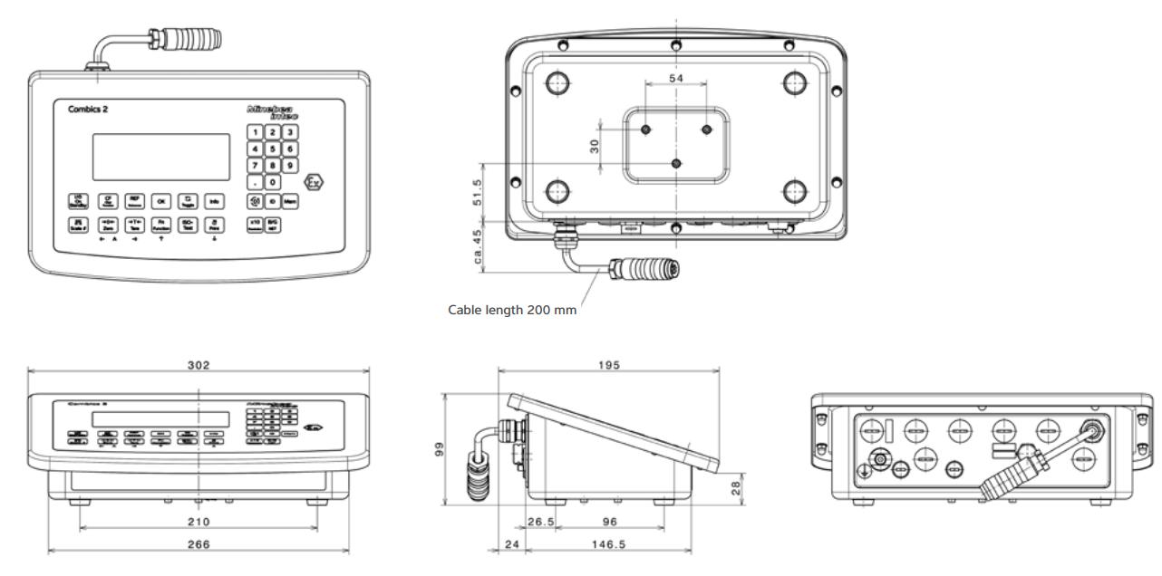 Đầu cân điện tử Combics 2 EX Minebea Intec 1