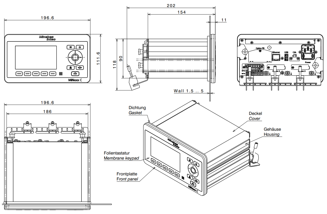 Đầu cân điện tử Minexx C 2