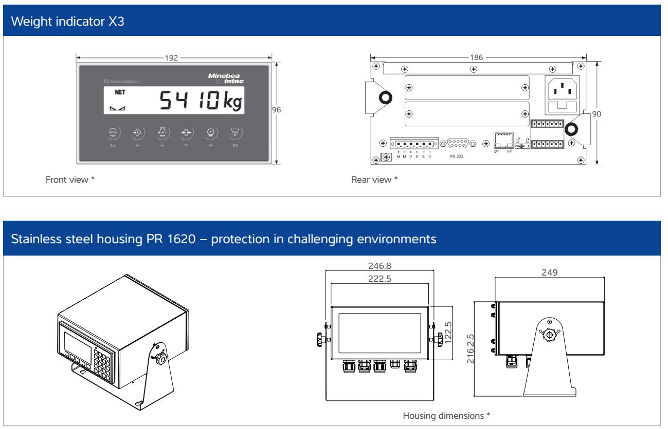 Đầu Cân Điện Tử X3 Minebea Intec 1