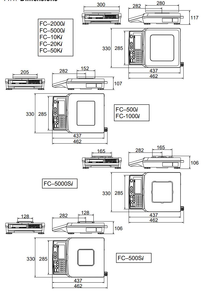 Cân Đếm Điện Tử FC-i / FC-Si AND 1