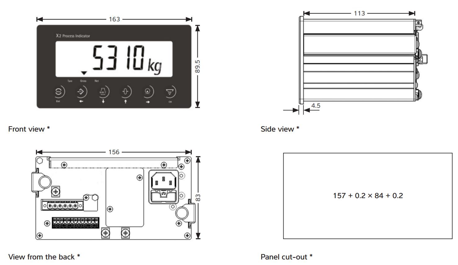 Đầu cân điện tử X2 Minebea Intec 1
