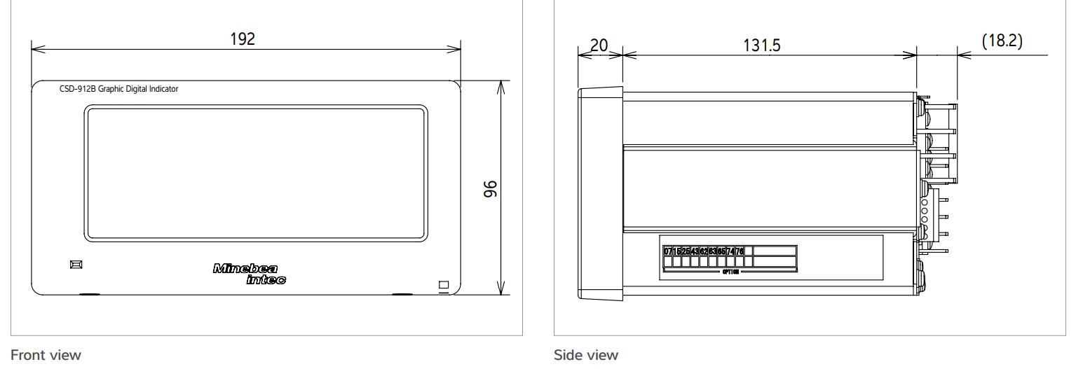 Đầu cân điện tử CSD-912 Minebea Intec 1