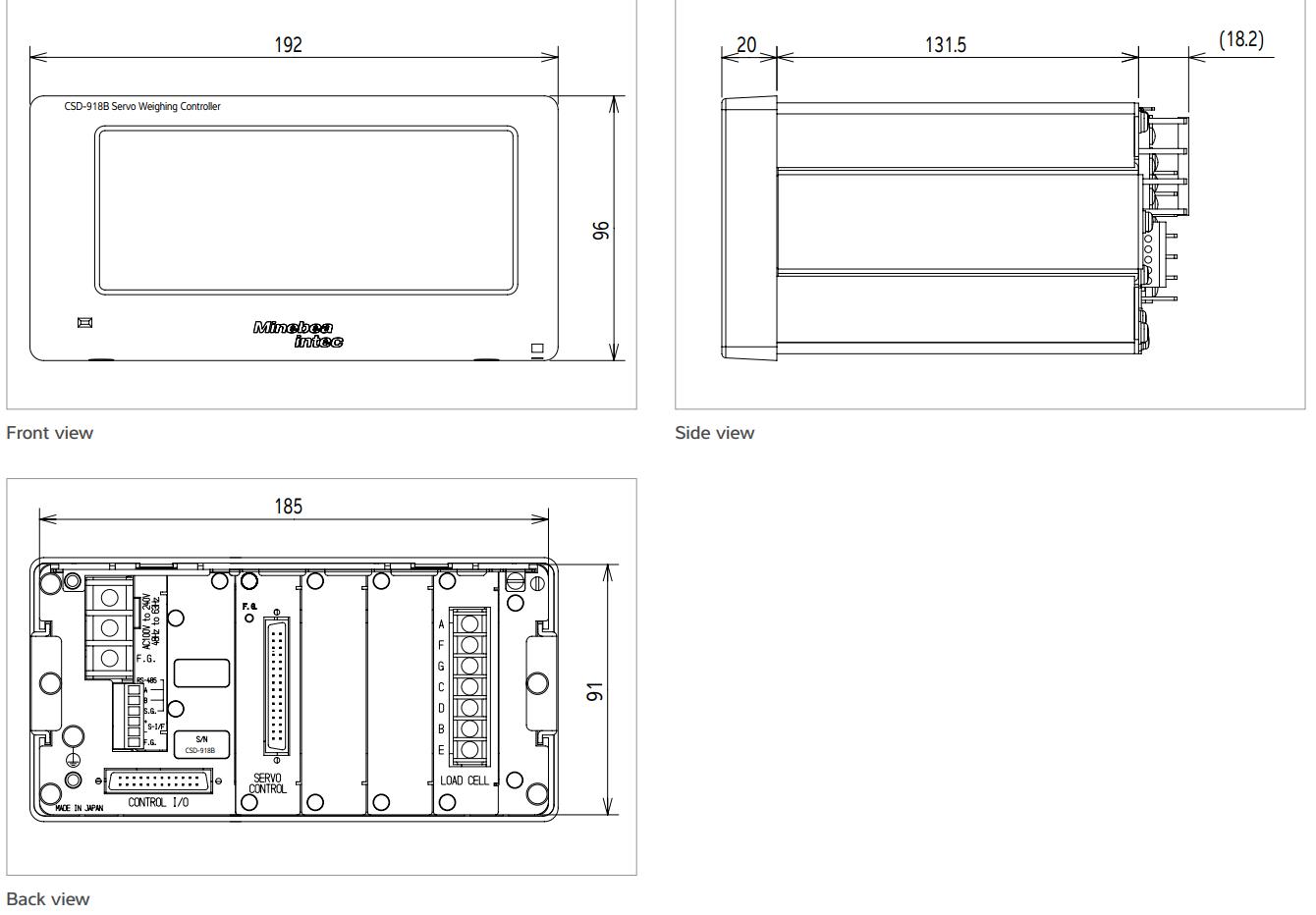 Đầu cân điện tử CSD-912 Minebea Intec 3