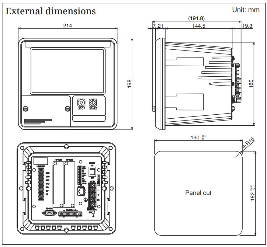 Đầu cân điện tử AD4412-CW AND 1