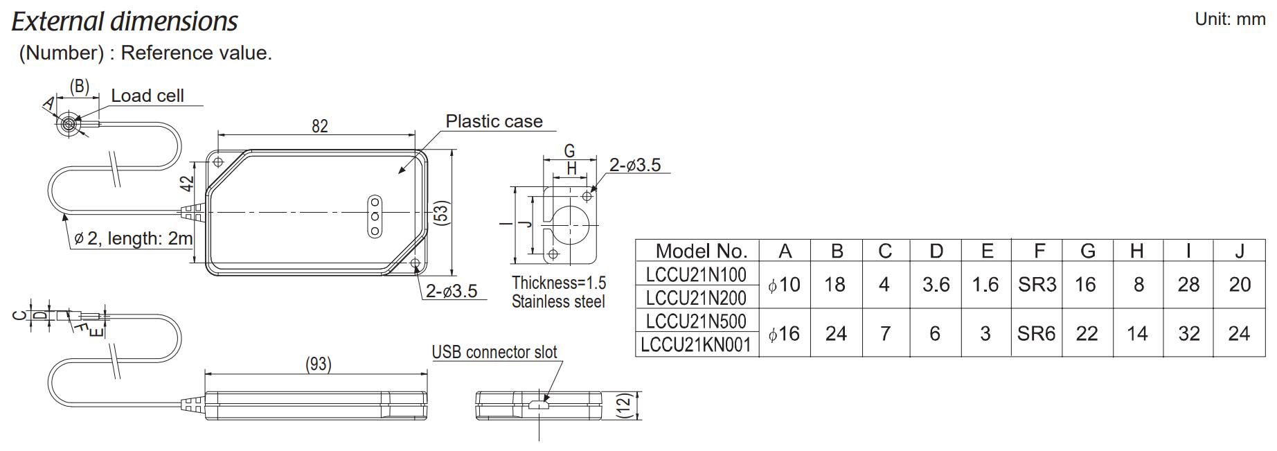 Loadcell LCCU-21 USB AND 1