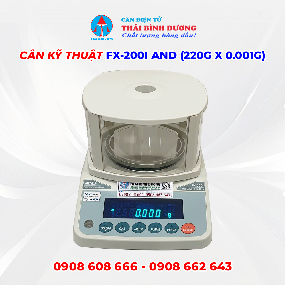 Cân Kỹ Thuật FX-200I AND (220g x 0.001g)