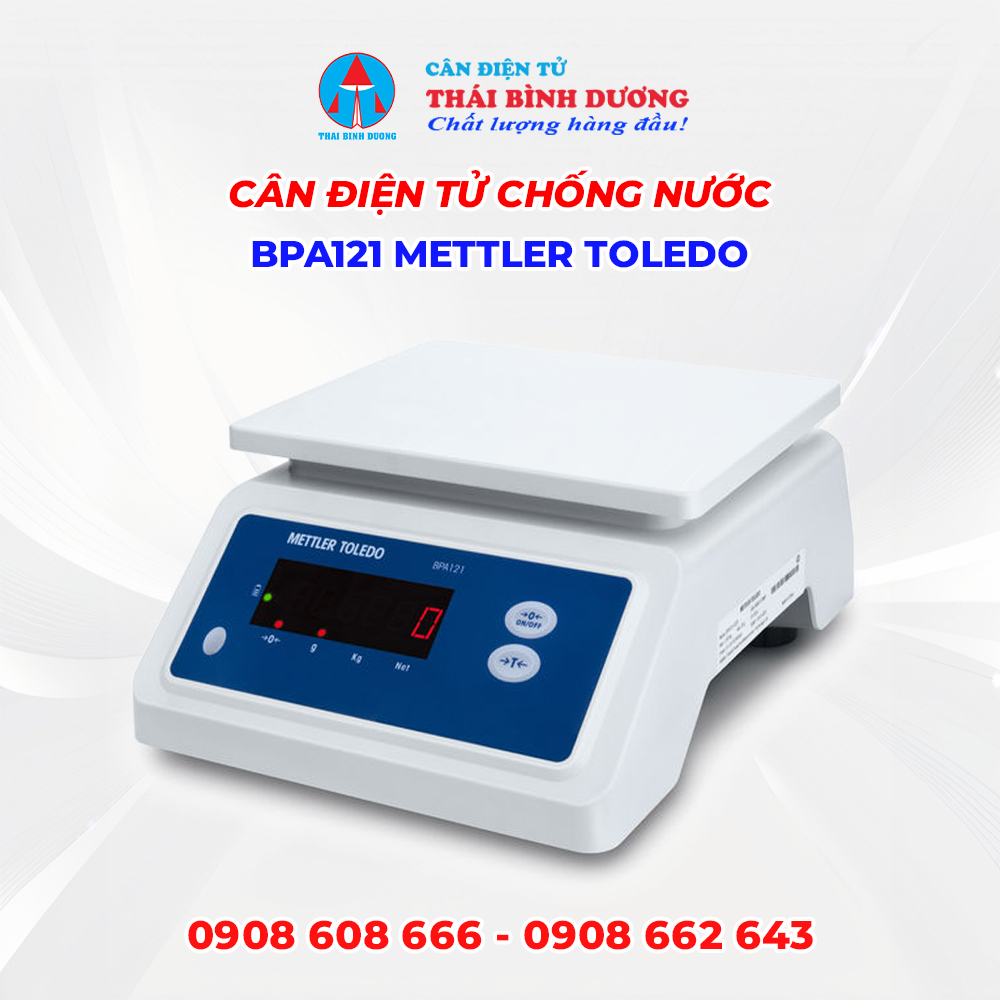 Cân Điện Tử Chống Nước BPA121 Mettler Toledo
