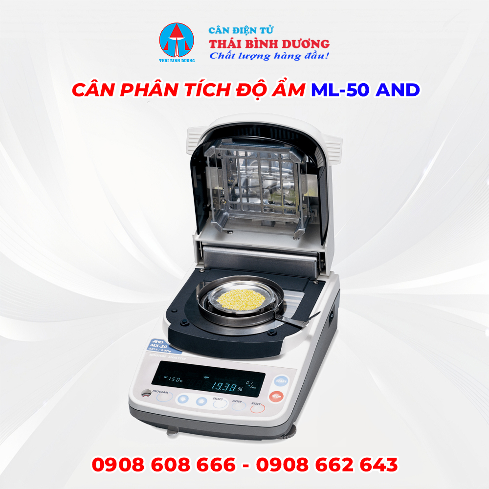 Cân Phân Tích Độ Ẩm ML-50 AND 1