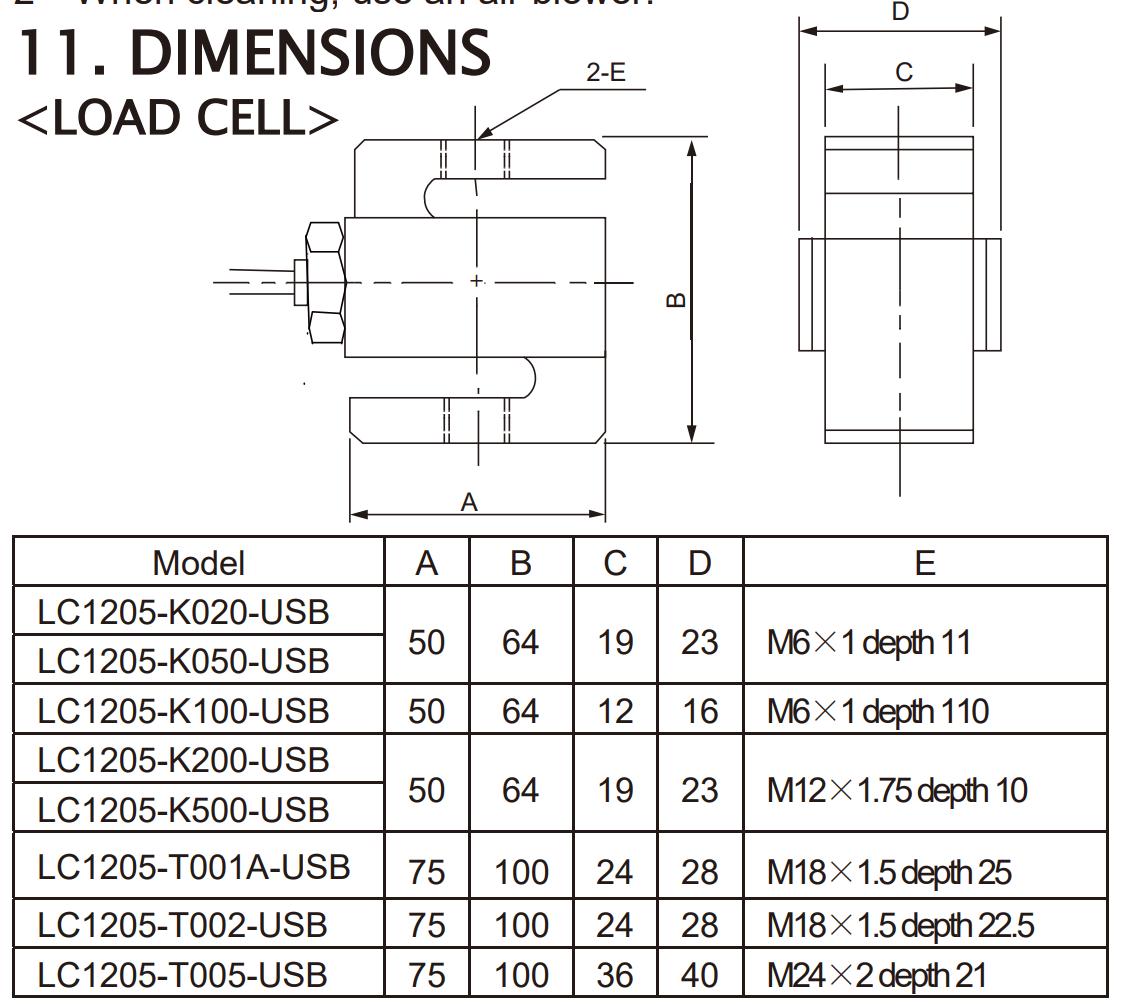 Loadcell LC1205-USB AND 1