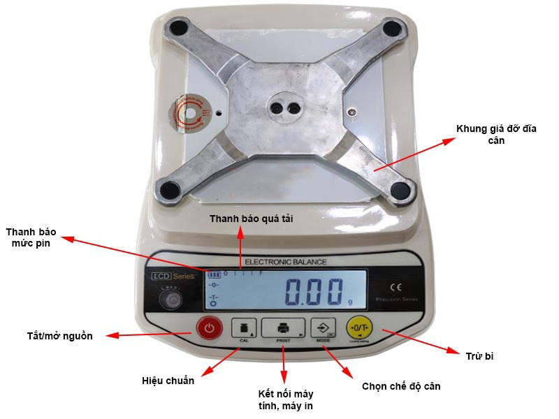 Cân điện tử kỹ thuật 2 số lẻ EJ-5200 1