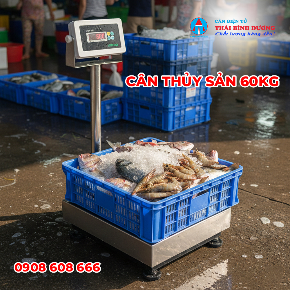 Cân Bàn Thủy Sản 60kg - Chịu Tải Cao, Chống Ăn Mòn