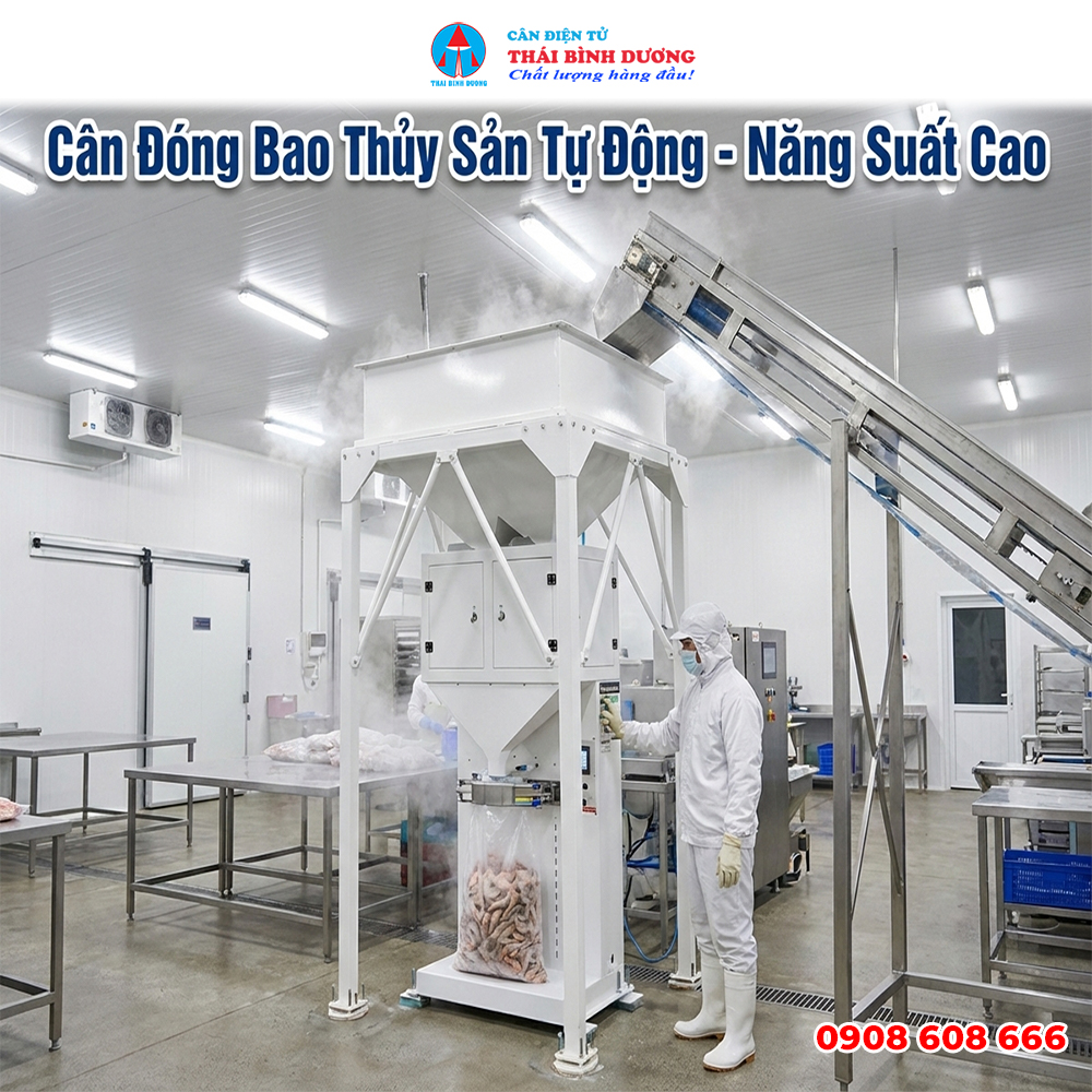 Cân Đóng Bao Thủy Sản Tự Động - Năng Suất Cao