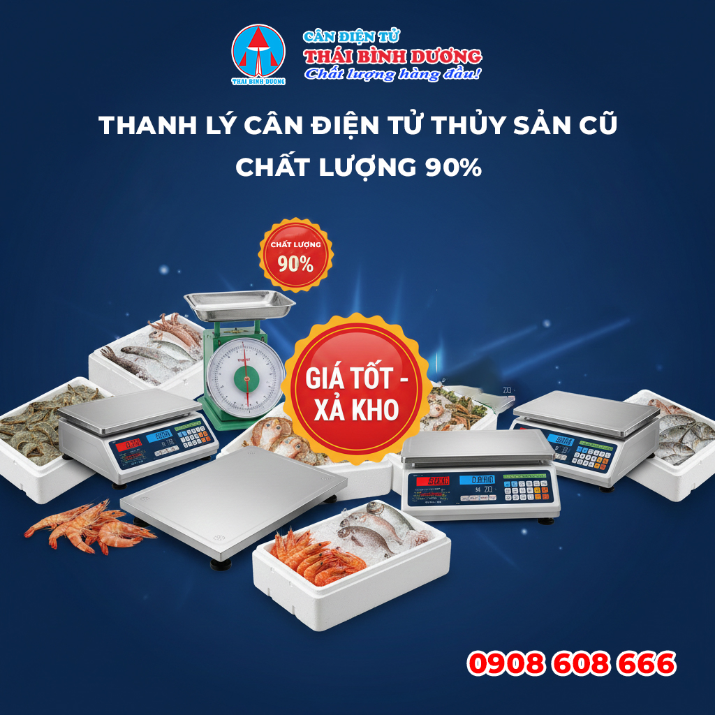 cân điện tử thủy sản cũ