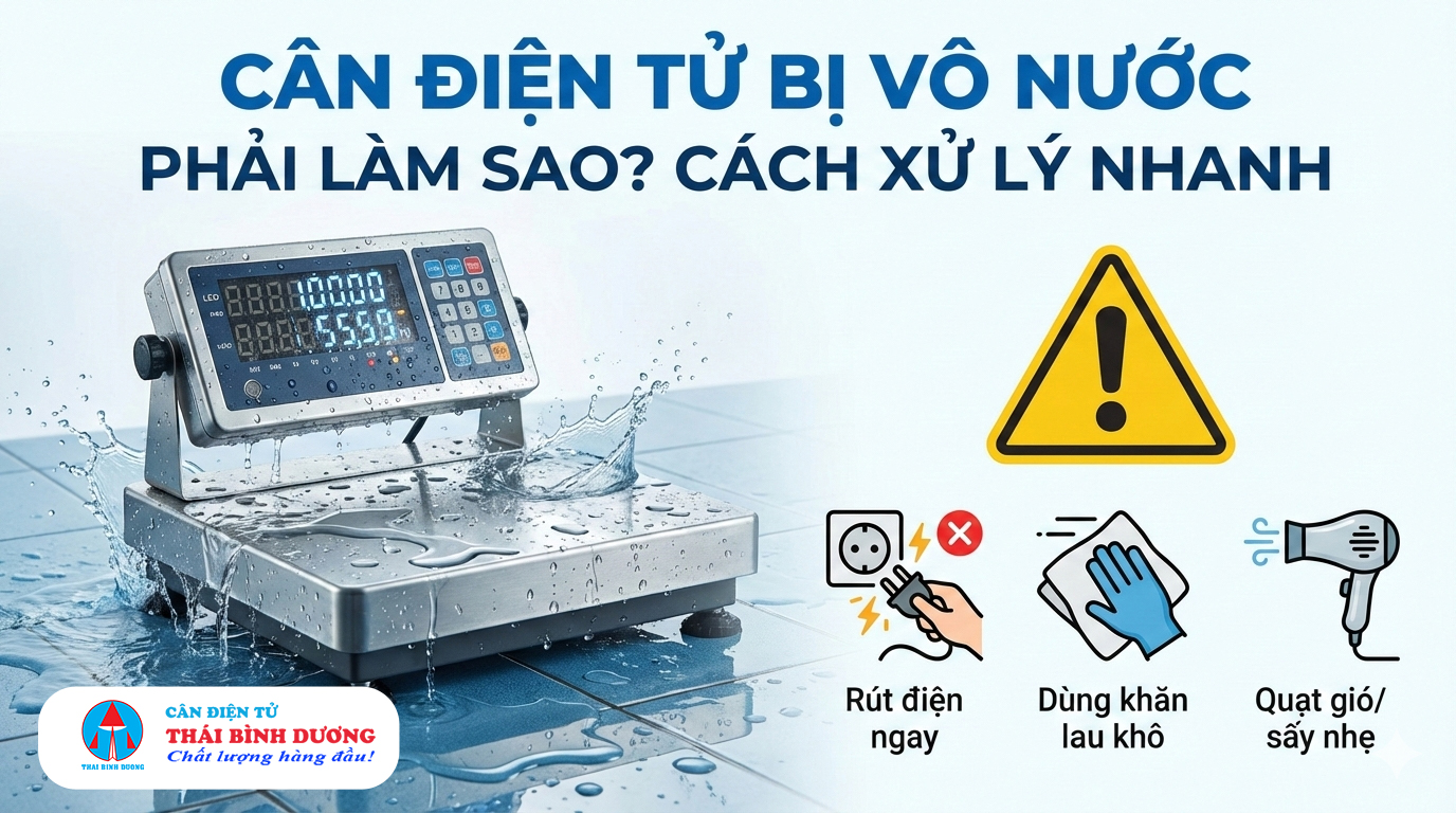 Cân Điện Tử Bị Vô Nước Phải Làm Sao? Cách Xử Lý Nhanh
