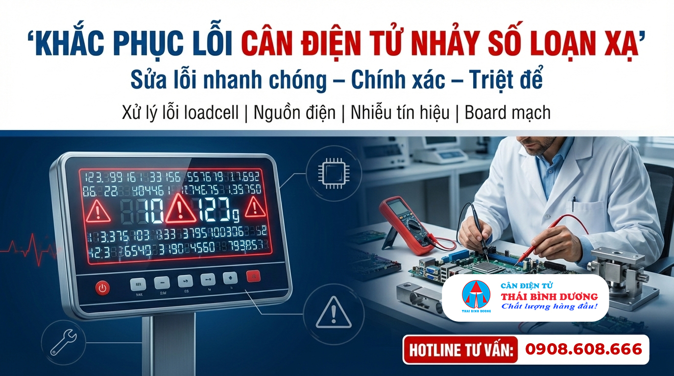 Khắc Phục Lỗi Cân Điện Tử Nhảy Số Loạn Xạ