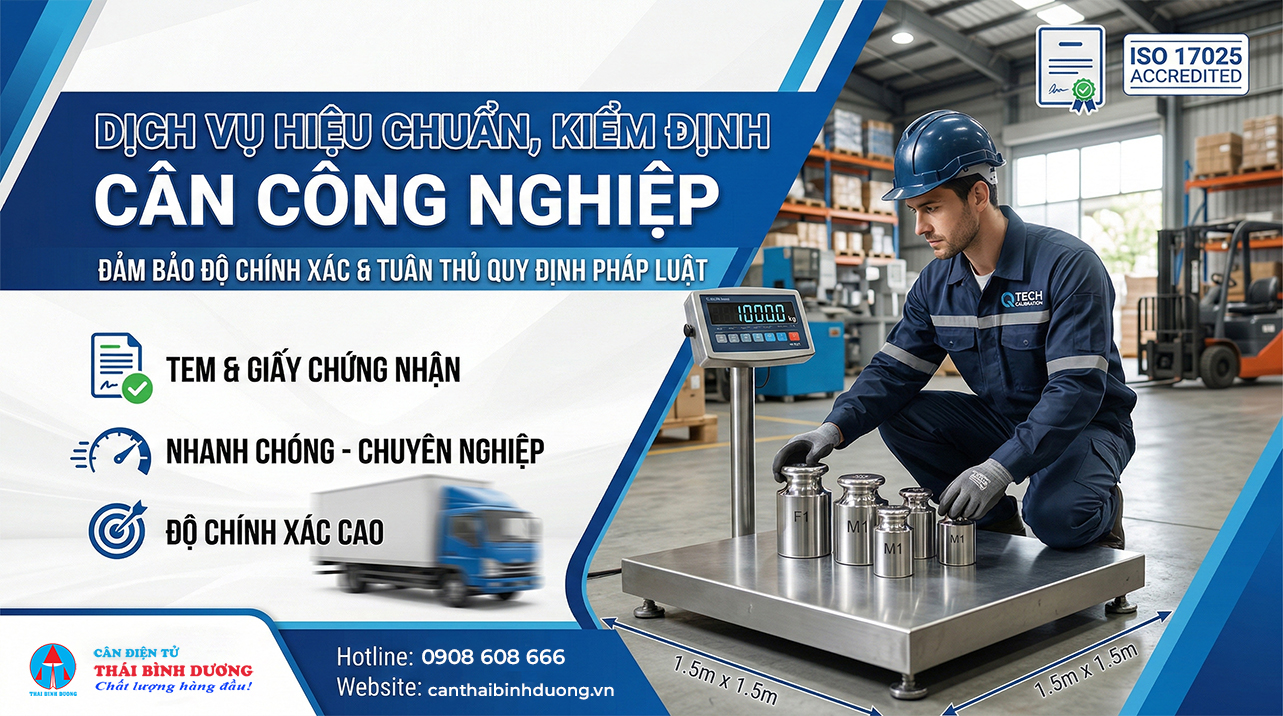 hiệu chuẩn, kiểm định cân điện tử công nghiệp