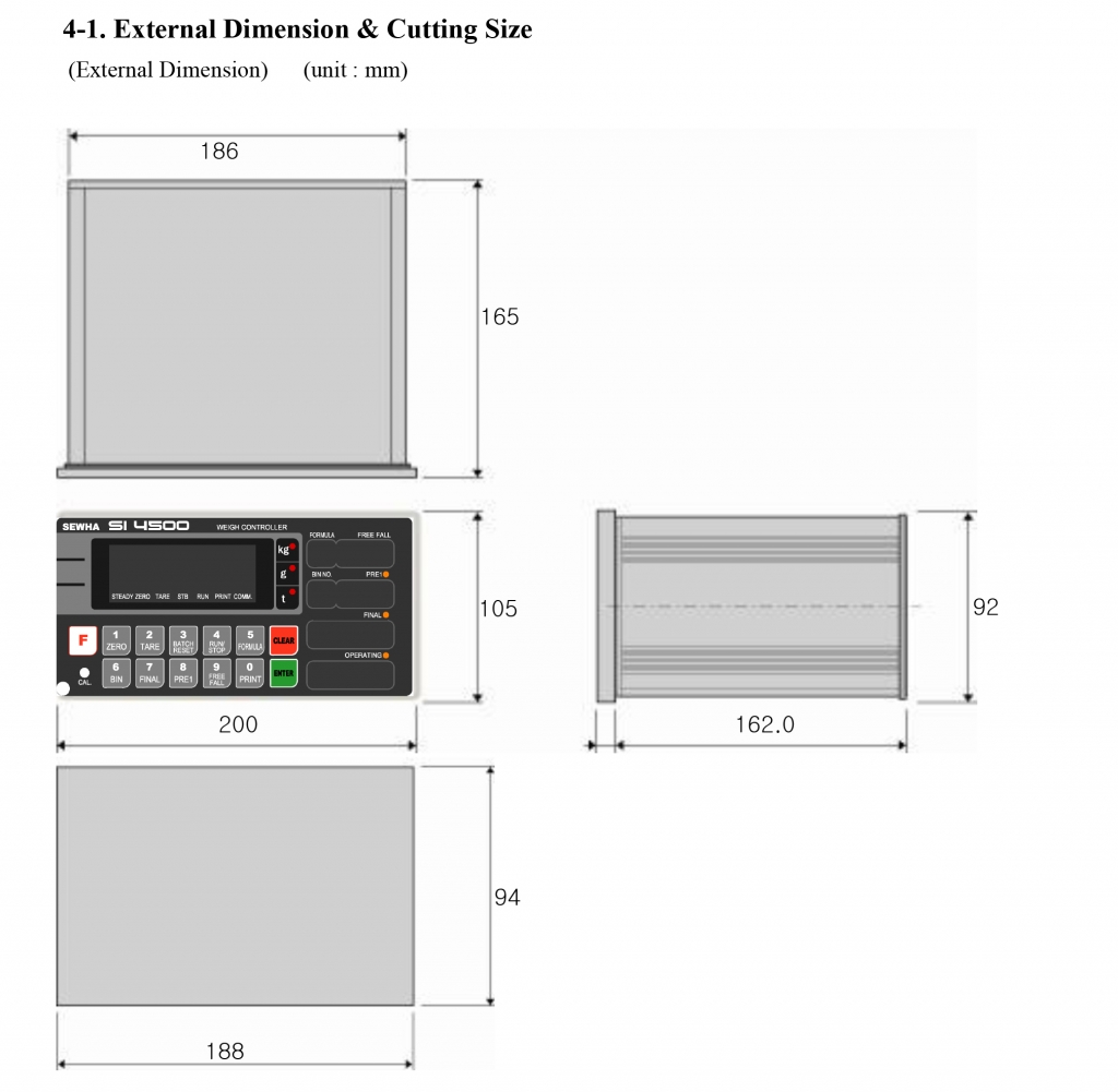 Đầu Cân Điện Tử SI-4500 SEWHA 2