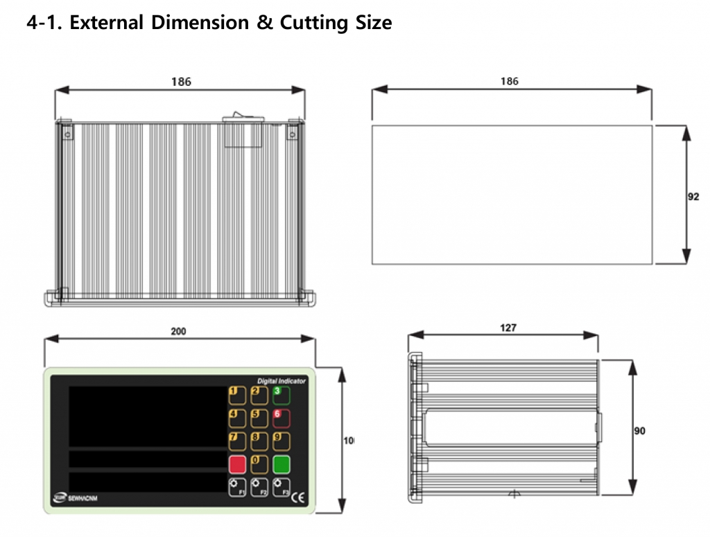 Đầu Cân Điện Tử SI-550 SEWHA 2