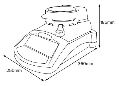 Cân phân tích độ ẩm PMB ADAM 1