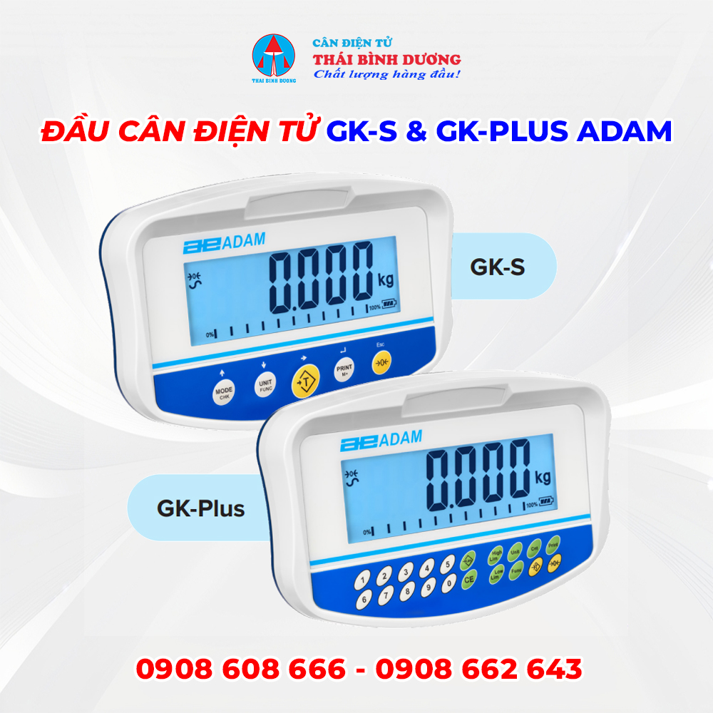 Đầu Cân Điện Tử Adam GK-S & GK-Plus