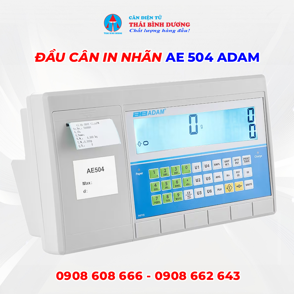 Đầu Cân In Nhãn AE 504 ADAM