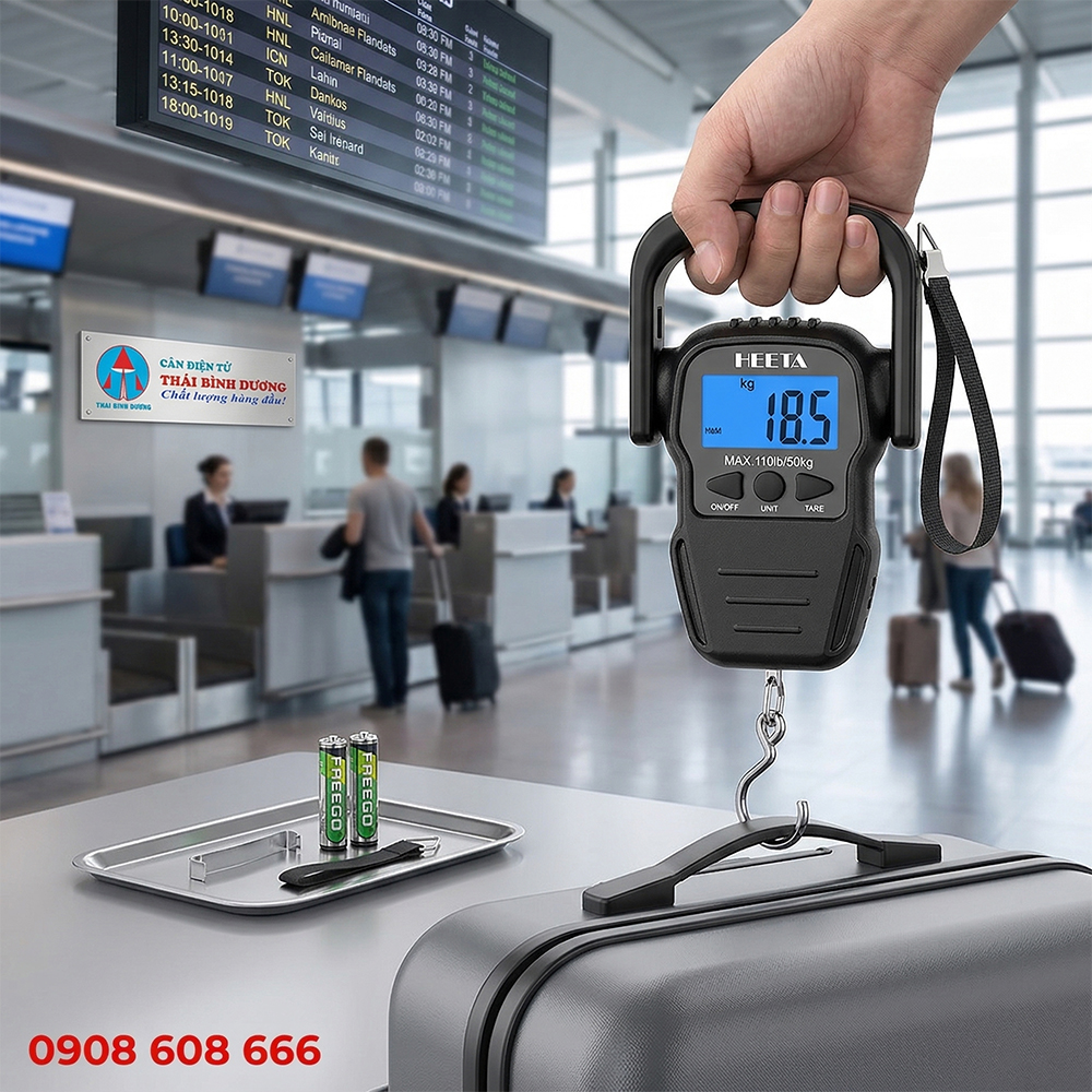 Cân hành lý hàng hóa tại sân bay