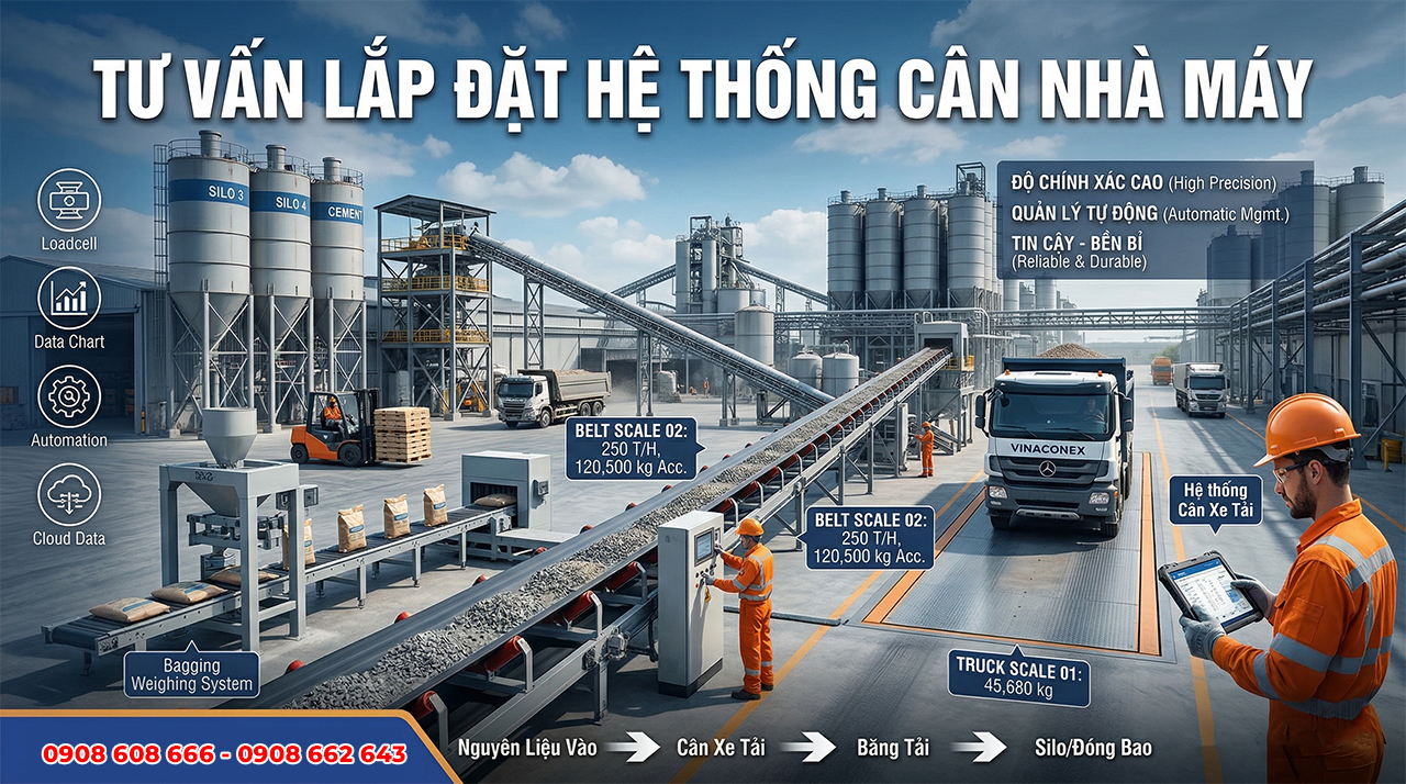 Tư vấn lắp đặt hệ thống cân nhà máy