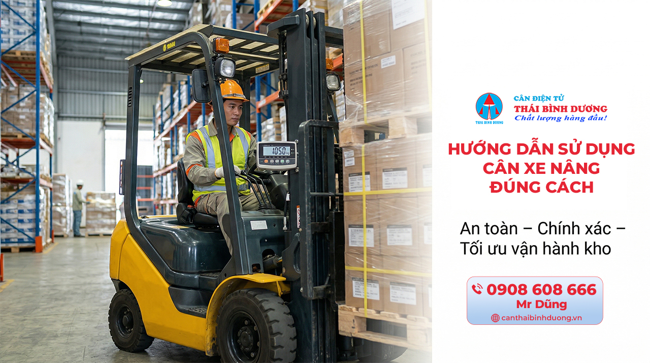 hướng dẫn sử dụng cân xe nâng