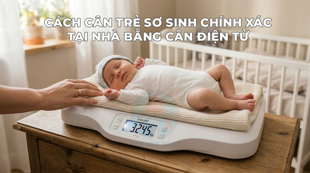 Cách Cân Trẻ Sơ Sinh Tại Nhà Bằng Cân Điện Tử