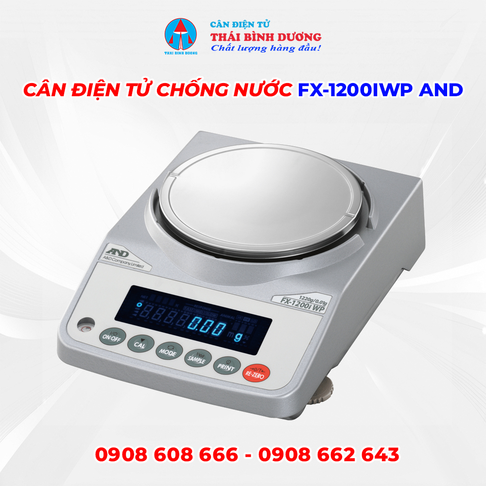 Cân Điện Tử Chống Nước FX-1200iWP AND