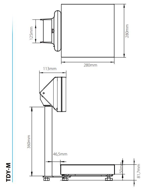 Cân bàn điện tử TDY-M Series BEL 1