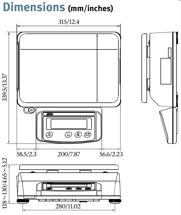 Cân điện tử EK-15KL AND 1
