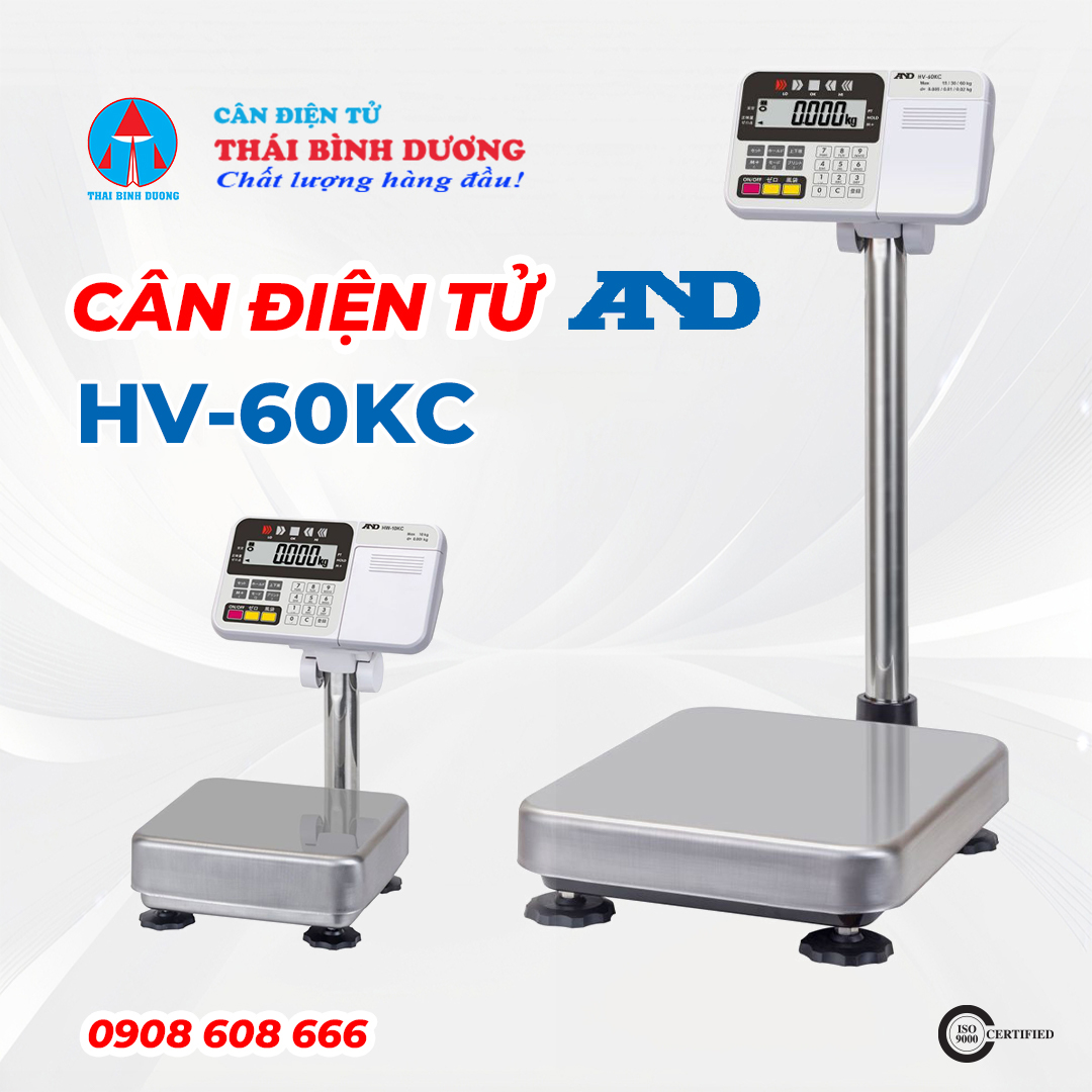 Cân Bàn Chống Nước Điện Tử HV-60KC AND