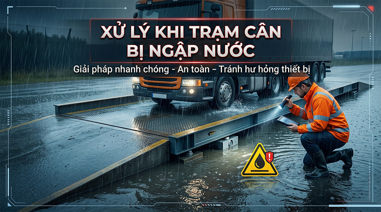 Xử lý trạm cân bị ngập nước