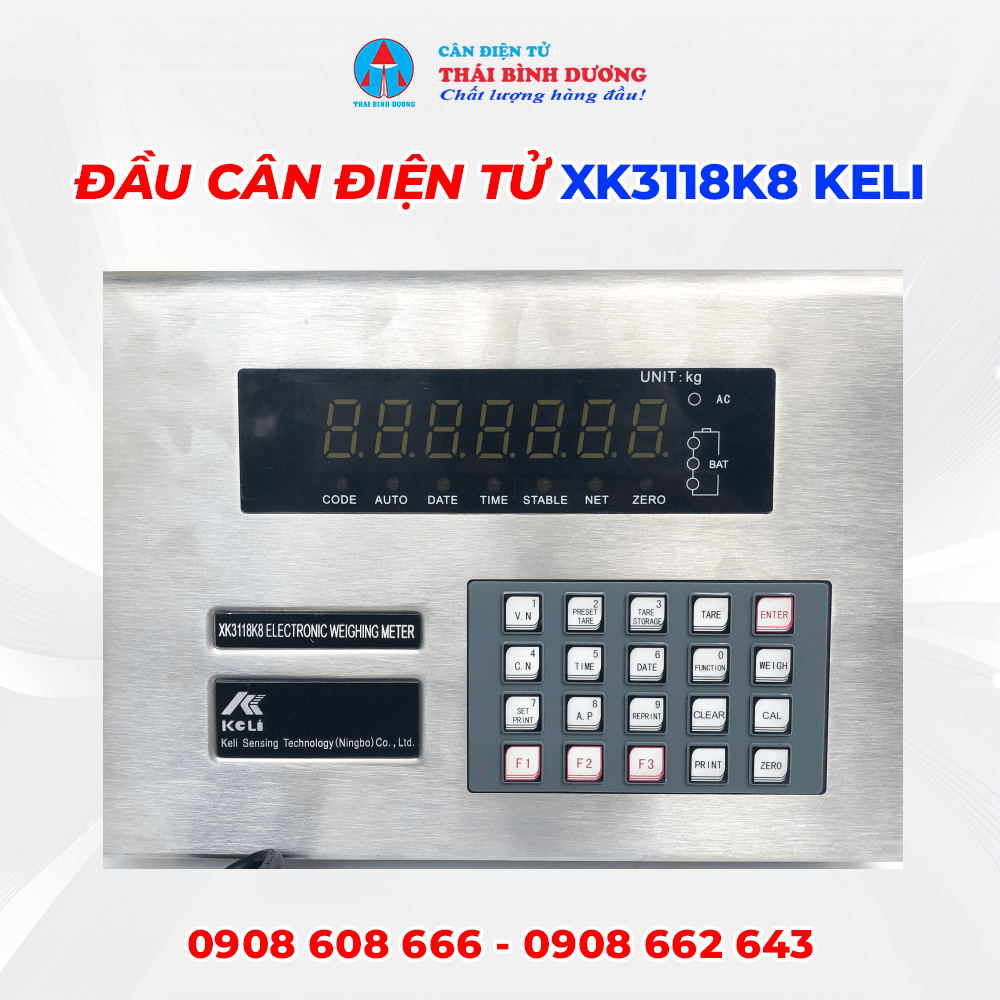 Đầu Cân Điện Tử XK3118K8 Keli 2