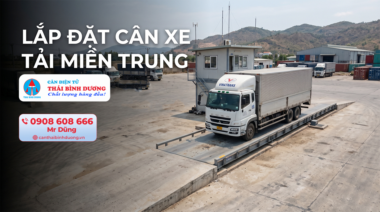 Lắp đặt trạm cân xe tải ô tô miền Trung