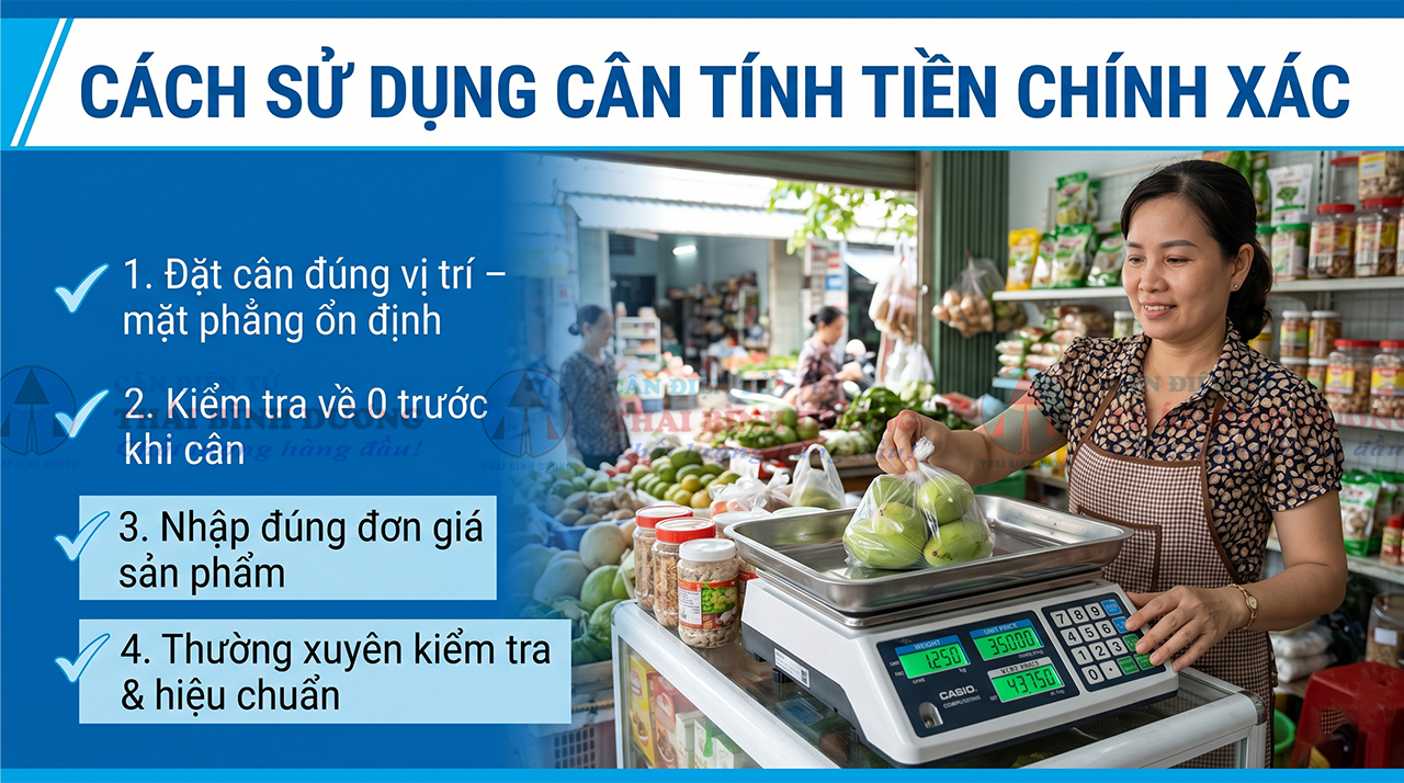 Cách Sử Dụng Cân Tính Tiền Chính Xác Từ A-Z
