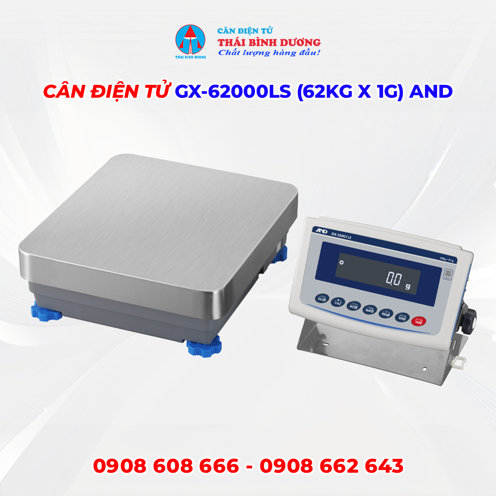 Cân Điện Tử GX-62000LS (62kg x 1g) AND